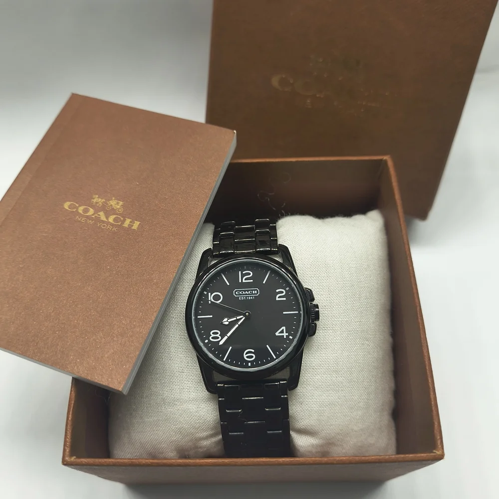 Coach Sydney Black Dial & Band Stainless Steel Women's Watch - Like New! - Picture 7 of 8